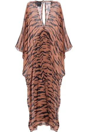 Adriana Degreas X Sabine Getty -Print Silk Jumpsuit