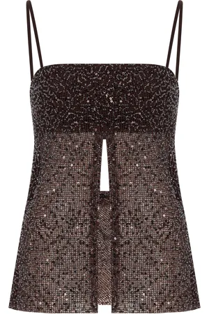 Ila Asita Split-Front Sequined Tank Top