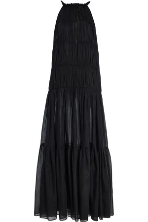 More Noir Philippa Cotton-Silk Voile Dress