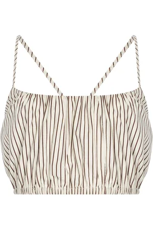 Staud Hammock Striped Cotton Top