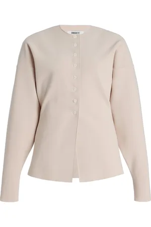 Birrot Exclusive Lay2 Bonded-Crepe Cardigan