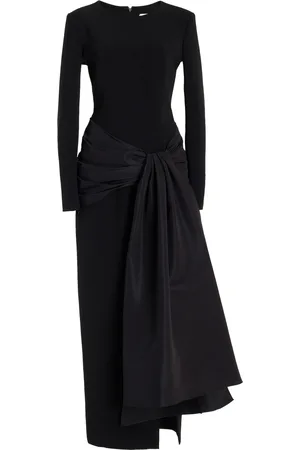 Carolina Herrera Embellished Crepe Midi Dress