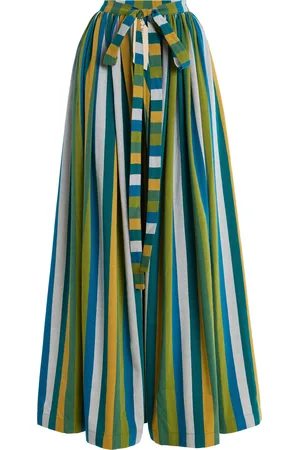 Marrakshi Life Exclusive The Striped Cotton Wrap Skirt