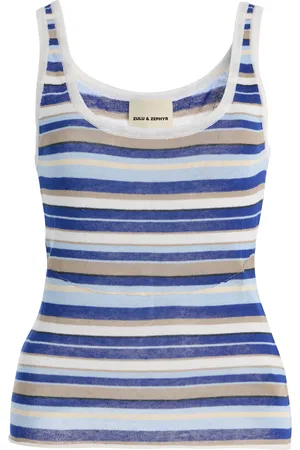 Zulu & Zephyr Striped Knit Tank Top