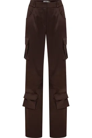 Ila Darmy Satin Cotton Cargo Pants