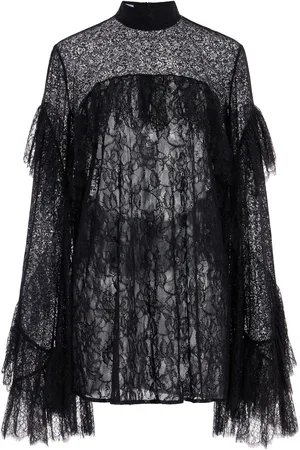 FRANCOISE Exclusive Carine Ruffled Lace Top