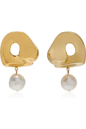 Agmes Sandra Vermeil Pearl Earrings