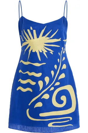 Cala De La Cruz Lucca Linen Mini Dress