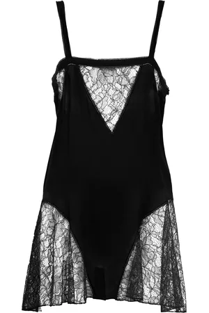 Chloé Lace-Trimmed Silk Charmeuse Mini Dress