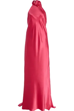 Silvia Tcherassi Exclusive Sherry Silk Halter Gown