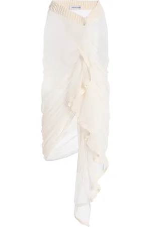 AISLING CAMPS Wave Cotton-Blend Skirt