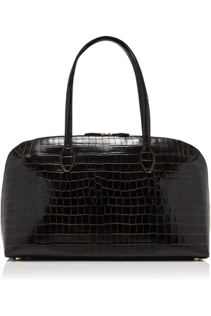 Totême Day Croc-Embossed Leather Tote Bag