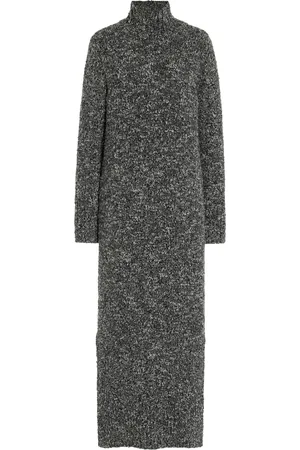 BRANDON MAXWELL The Frankie Knit Turtleneck Midi Dress