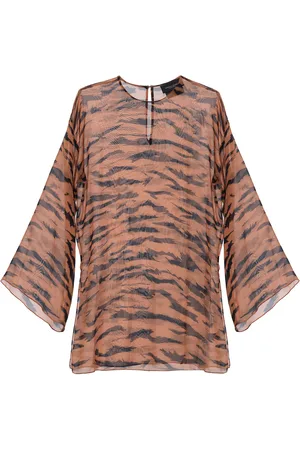 Adriana Degreas X Sabine Getty -Print Silk Mini Dress