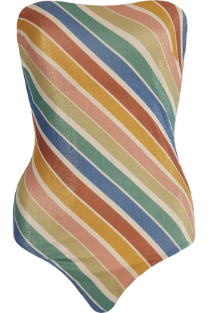ZIMMERMANN Everley Metallic Striped One-Piece Swimsuit