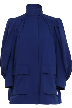 Chloé Puff-Sleeve Cotton Canvas Utility Jacket