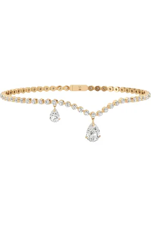 UNSAID Tear Curve 18K Gold Diamond Bracelet