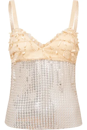 SIEDRES Locean Sequined Tank Top
