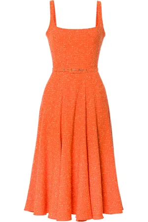 LENA HOSCHEK Madison Cotton A-Line Midi Dress