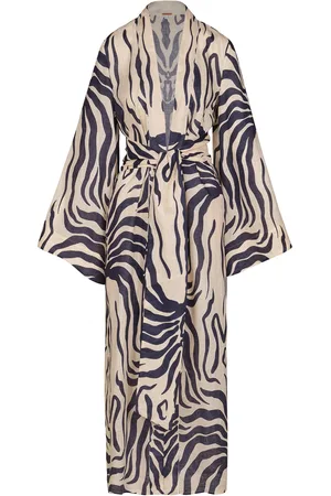JOHANNA ORTIZ Boa Whisper Printed Linen Cover-Up Robe