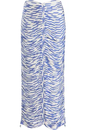 Francesca Miranda Exclusive Danielle Draped Silk Maxi Skirt