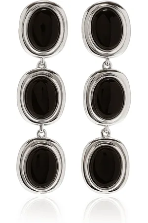 LIÉ STUDIO Exclusive Ada Sterling Onyx Earrings