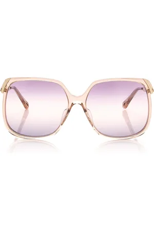 Chloé Aly Square-Frame Acetate Sunglasses