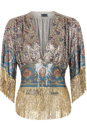 Paco rabanne Fringed Chainmail Top