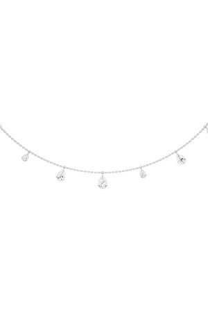 UNSAID Tear Charm 18K Gold Diamond Necklace