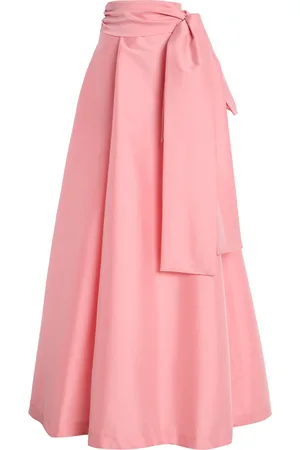 Bernadette Beatrice Sash-Detailed Taffeta Maxi Skirt