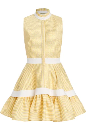 ALEXIS Natacha Herringbone Mini Shirt Dress