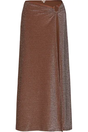 JOHANNA ORTIZ Shimmering Nuevo Destino Midi Skirt