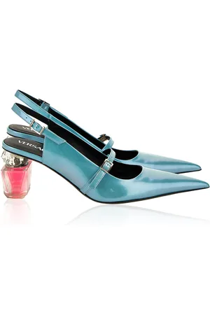 VERSACE Slingback Patent Leather Pumps