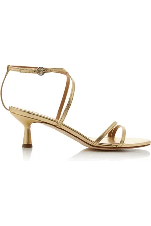 Aeyde Maeve Metallic Leather Sandals