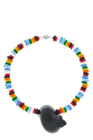 Julietta Zanzibar Enamel; Shell Beaded Necklace