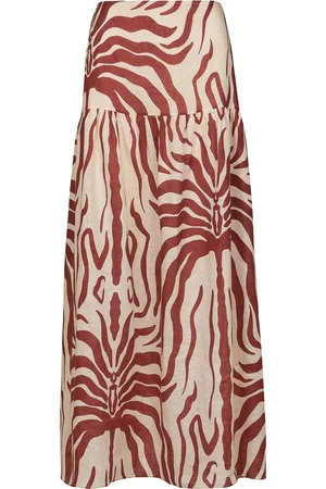 JOHANNA ORTIZ Bohemia Printed Linen Maxi Skirt