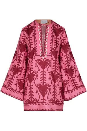 JOHANNA ORTIZ Wild Savannah Printed Linen Mini Dress