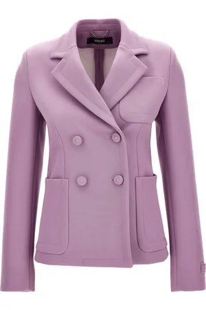 VERSACE Double-Breasted Wool-Blend Jacket