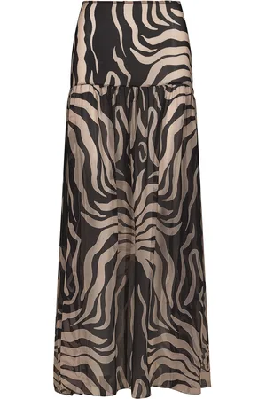 JOHANNA ORTIZ Bohemia Sheer Printed Maxi Skirt