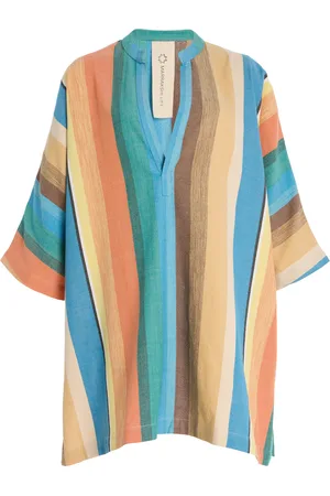 Marrakshi Life Exclusive Riviera Striped Cotton Mini Dress