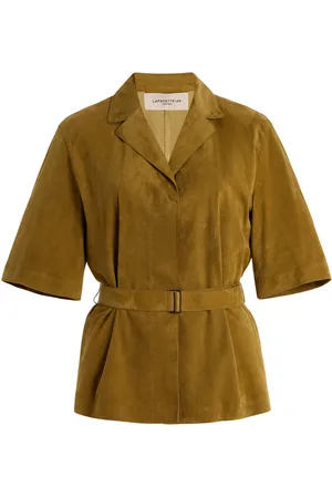 Lafayette 148 Belted Suede Jacket