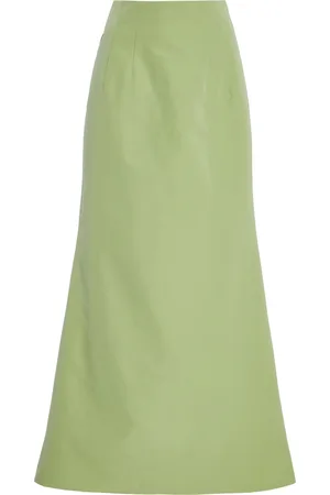 Rosie Assoulin Exclusive Flared Cotton-Blend Skirt