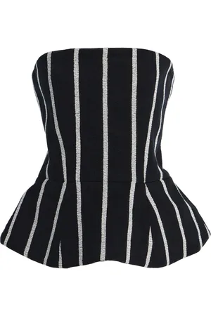 Marrakshi Life The Striped Cotton Corset Top