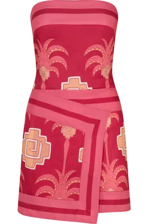 JOHANNA ORTIZ Raiz Ritual Cotton Wrap Mini Dress