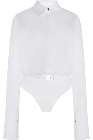 BRANDON MAXWELL The Bradshaw Cotton Bodysuit
