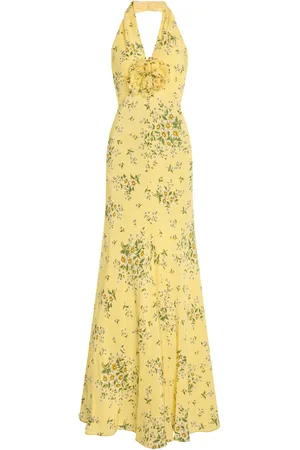 RODARTE Floral-Print Silk Midi Dress