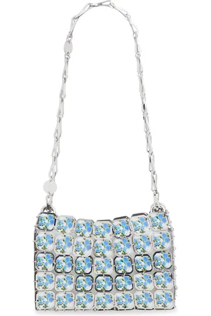 Paco rabanne Flower Printed Steel Paillette Shoulder Bag