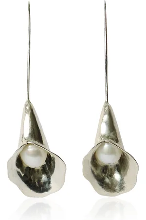 CHAN LUU Calla Lily Sterling Pearl Earrings