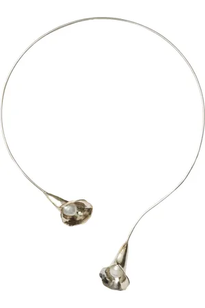CHAN LUU Calla Lily Sterling Pearl Necklace