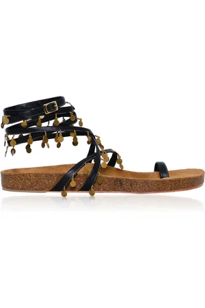 JOHANNA ORTIZ Serenade In Swim Leather Sandals